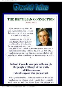 cover of the book The Reptilian Connection - davidicke.com