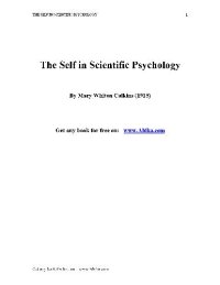 cover of the book the self in scientific psychology