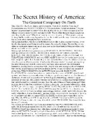 cover of the book The Secret History of the USA