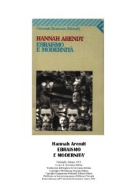 cover of the book Ebraismo e modernità