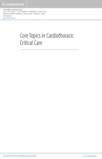 cover of the book Core topics in cardiothoracic critical care