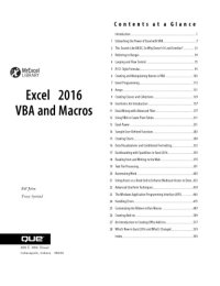 cover of the book Excel 2016 VBA and Macros