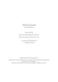 cover of the book Elektrodynamik