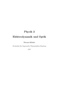 cover of the book Physik 2: Elektrodynamik und Optik