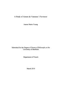 cover of the book A Study of Aimon de Varennes’ Florimont