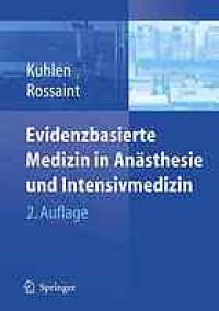 cover of the book Evidenzbasierte Medizin in Anästhesie und Intensivmedizin