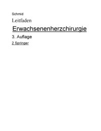 cover of the book Leitfaden Erwachsenen herzchirurgie