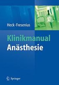 cover of the book Klinikmanual Anästhesie