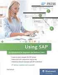 cover of the book Using SAP : an introduction for beginners and business users