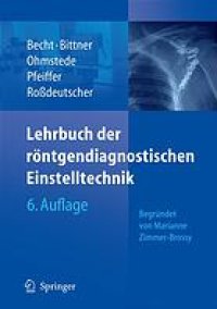 cover of the book Lehrbuch der röntgendiagnostischen Einstelltechnik : Begründet von Marianne Zimmer-Brossy