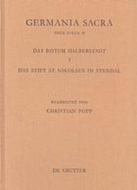 cover of the book Das Bistum Halberstadt 1 - Das Stift St. Nikolaus in Stendal