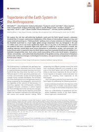 cover of the book Trajectories of the Earth System in the Anthropocene [article]