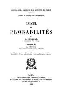 cover of the book Calcul des probabilités