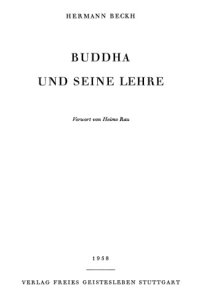 cover of the book Buddhismus: Buddha und seine Lehre