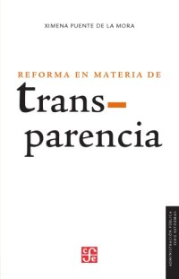 cover of the book Reforma en materia de transparencia