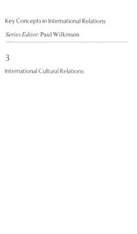 cover of the book International cultural relations