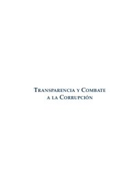 cover of the book Transparencia y combate a la corrupción