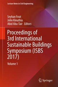 cover of the book Proceedings of 3rd International Sustainable Buildings Symposium (ISBS 2017): Volume 2