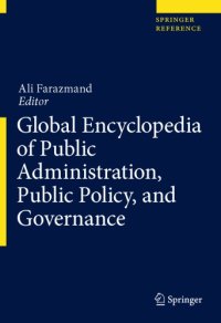 cover of the book Global Encyclopedia of Public Administration, Public Policy, and Governance