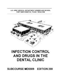 cover of the book US Army medical course - Infection Control and Drugs in the Dental Clinic MD0509