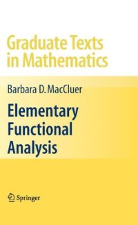 cover of the book Elementary Functional Analysis