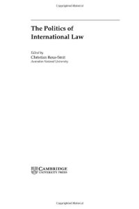 cover of the book The politics of international law