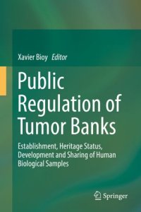 cover of the book Public Regulation of Tumor Banks