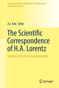 cover of the book The Scientific Correspondence of H.A. Lorentz