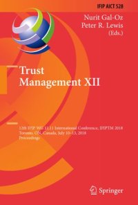 cover of the book Trust Management XII