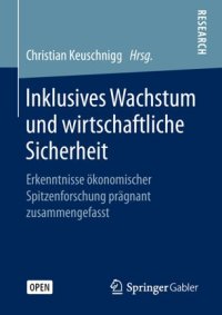 cover of the book Inklusives Wachstum und wirtschaftliche Sicherheit