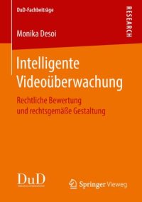 cover of the book Intelligente Videoüberwachung