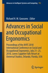 cover of the book Advances in Social and Occupational Ergonomics