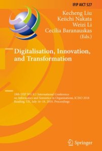 cover of the book Digitalisation, Innovation, and Transformation