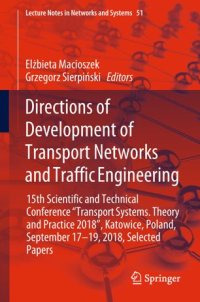 cover of the book Directions of Development of Transport Networks and Traffic Engineering