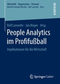 cover of the book People Analytics im Profifußball