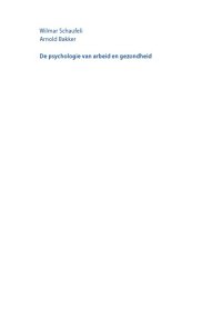 cover of the book De psychologie van arbeid en gezondheid