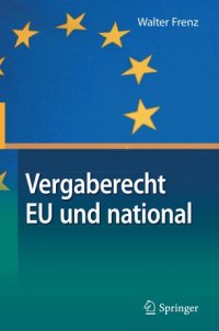 cover of the book Vergaberecht EU und national