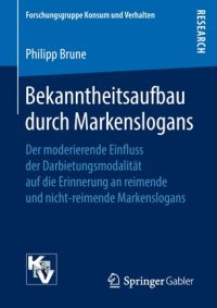 cover of the book Bekanntheitsaufbau durch Markenslogans