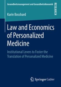 cover of the book Law and Economics of Personalized Medicine