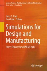 cover of the book Simulations for Design and Manufacturing