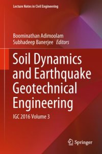 cover of the book Soil Dynamics and Earthquake Geotechnical Engineering