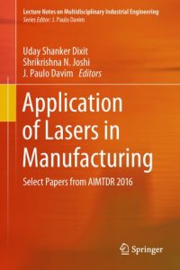 cover of the book Application of Lasers in Manufacturing