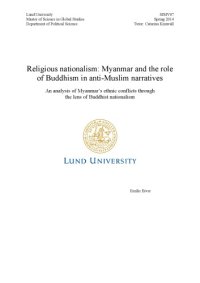 cover of the book Religious nationalism: Myanmar and the role of Buddhism in anti-Muslim narratives