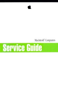 cover of the book Macintosh Computers Volume I. Service  Guide