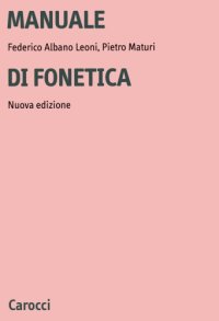 cover of the book Manuale di fonetica