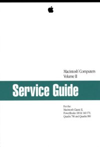 cover of the book Macintosh Computers Volume  II. Service  Guide