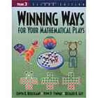 cover of the book Winning ways for your mathematical plays. Volume 3