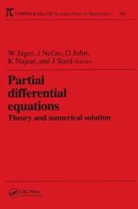 cover of the book Partial differential equations: Theory and numerical solution