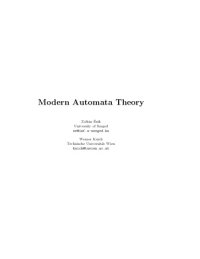 cover of the book Modern Automata Theory