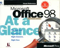 cover of the book Microsoft Office 98 at a glance.